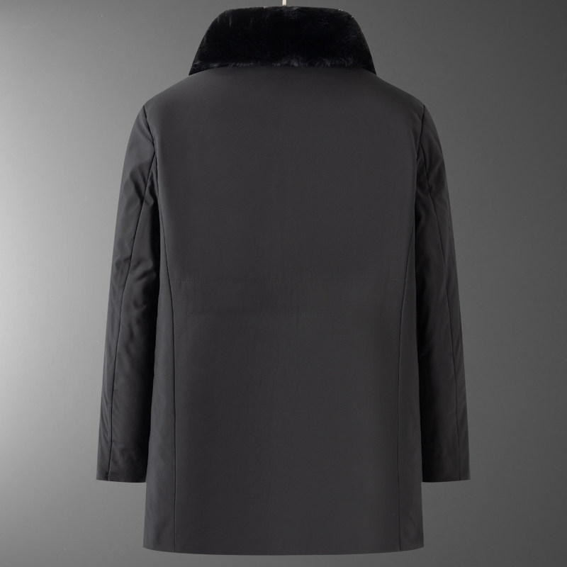 8203/P140中老年男装冬季加绒加厚服爸爸可脱内胆大版爷爷外套,男装棉衣,星座1216（原钱塘722）