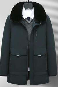 2189/P100新款商务休闲棉服中老年爸爸棉衣中年男装保暖外套图片