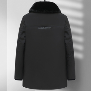 2189/P100新款商务休闲棉服中老年爸爸棉衣中年男装保暖外套图片