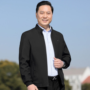 多尺码大货款！1608/爸爸立领夹克有大码外套商务休闲中年男装图片