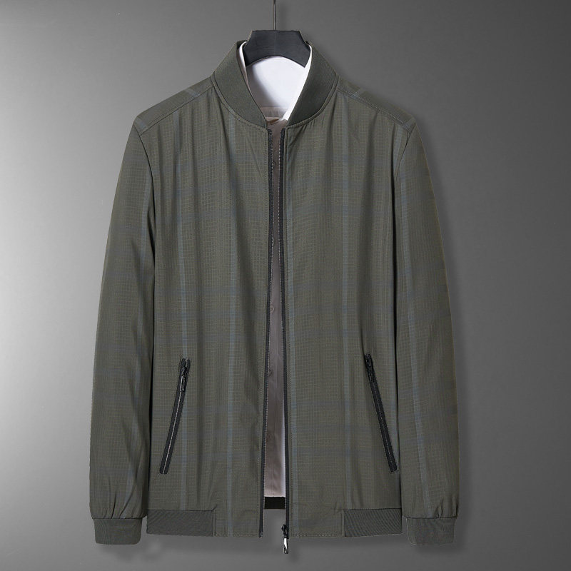 516/商务夹克男爸爸装薄款棒球服外套中老年男装中老年衣服,男装夹克,星座1216（原钱塘722）