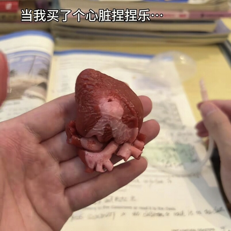 心脏捏捏泥仿真会动跳动逼真良心捏捏整蛊解压吓人万圣节解压模型
