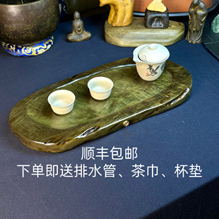 金丝楠木乌木手工家用茶盘实木茶盘