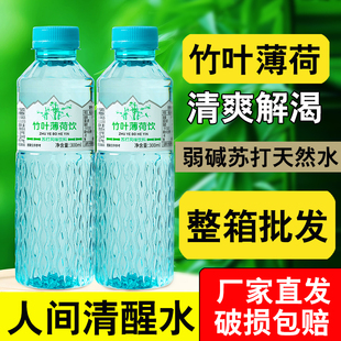 竹叶薄荷水300ml清凉解渴运动补水冰镇冷藏口感更佳苏打风味饮料