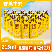 18瓶装 香蕉牛奶215ml 厂家直销甜而不腻风味饮料饮品现货速发