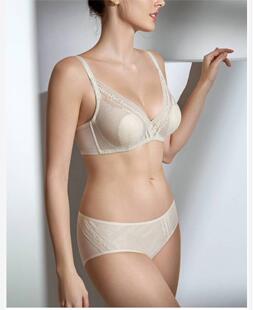 24秋冬伊维斯女内衣大杯软钢圈兔耳朵防凸点薄款聚拢文胸10841091