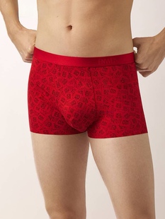 25秋伊维斯男本命年结婚喜庆红色中腰平角内裤10720532/10720533