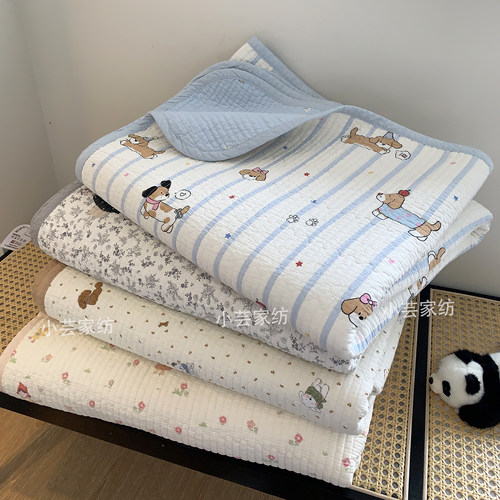 新款双面全棉床盖四季纯棉床单