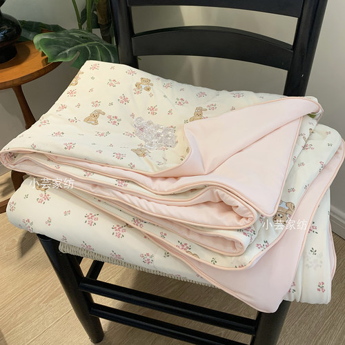 2025新款夏季小冰被冰皮夏被凉感丝夏凉被空调被学生宿舍单人双人