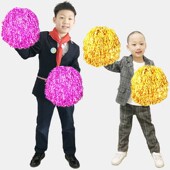 啦啦队彩球啦啦操花球舞蹈健美操手花广场舞拉拉队手摇花大号细丝