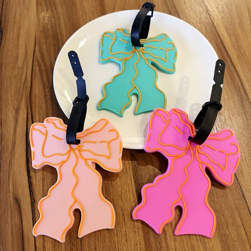 蝴蝶结行李牌标识牌防丢失登机牌开学行李箱挂件绑带机场托运包