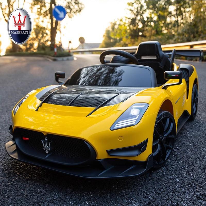 玛莎拉蒂四轮电动童车带遥控跑车