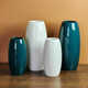 陶瓷花瓶摆件客厅插干鲜花富贵竹水培北欧简约白色绿色家居装 饰品