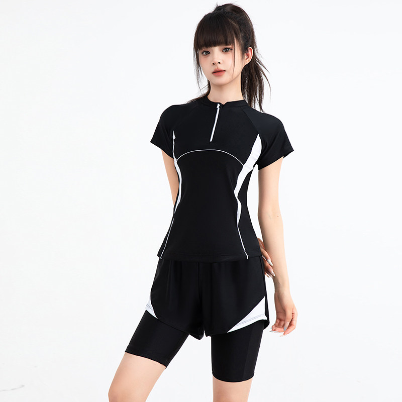 游泳衣女分体速干显瘦大码高级感