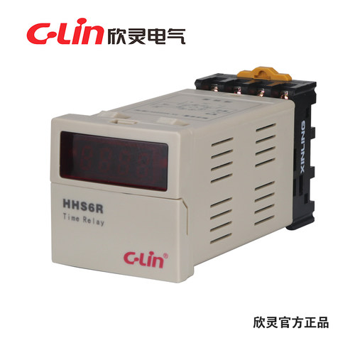 HHS6R-2(DH48S-S-2)循环延时双设定数显时间继电器欣灵正品直销mr