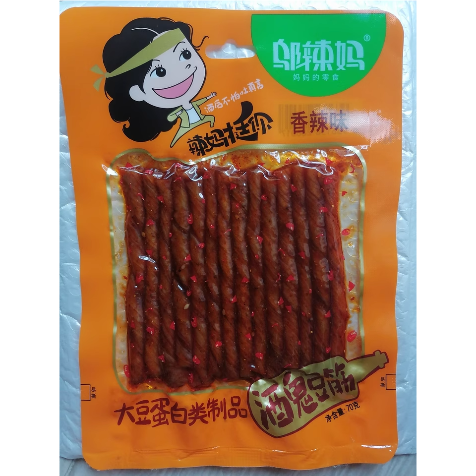 新货邬辣妈辣条酒鬼豆筋香辣麻辣豆腐干豆制品麻辣休闲小吃零食品
