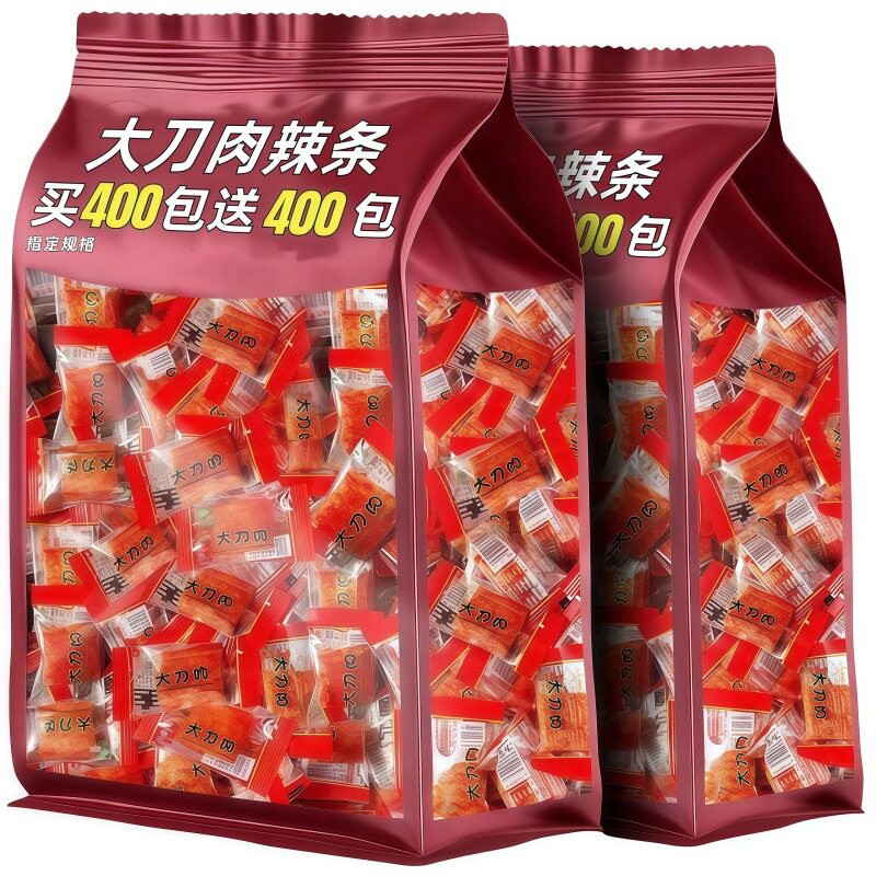 新货大刀肉辣条老式麻辣味解馋追
