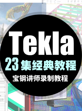 tekla视频教程宝钢内部讲师经典视频教程xsteel tekla structures