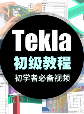 tekla视频教程石头哥初学者教程tekla structure钢结构初中级入门
