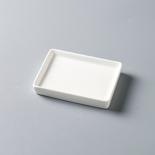 陶瓷长方形碟子酒店餐具纯白特色碟子小吃碟子凉菜碟子餐厅特色碟