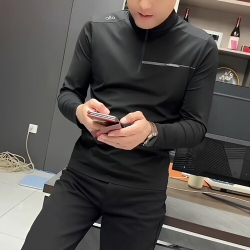 秋季新款男士半拉链时尚爆款卫衣