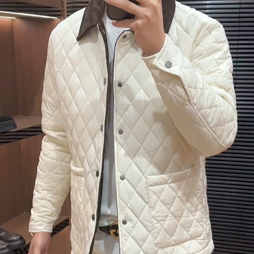 2025年秋冬新款男士时尚休闲百搭潮流爆款翻领薄棉夹克外套,男装,夹克,淘宝优惠券,粉丝福利购,淘宝优惠卷