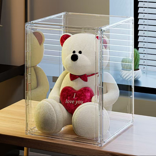 毛绒玩具收纳神器透明展示盒