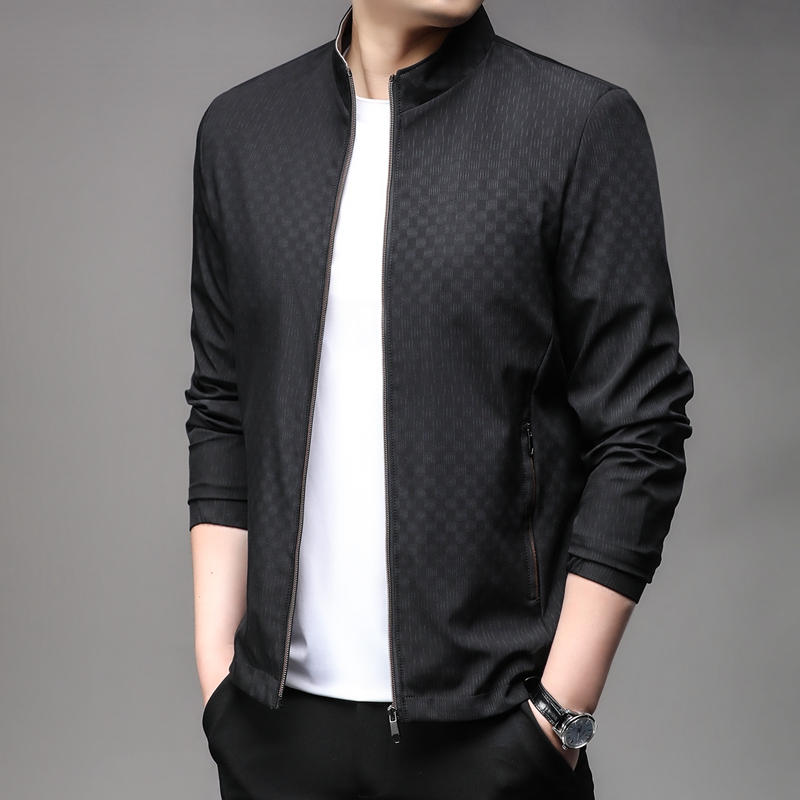 【商务休闲】男士薄款夹克衫