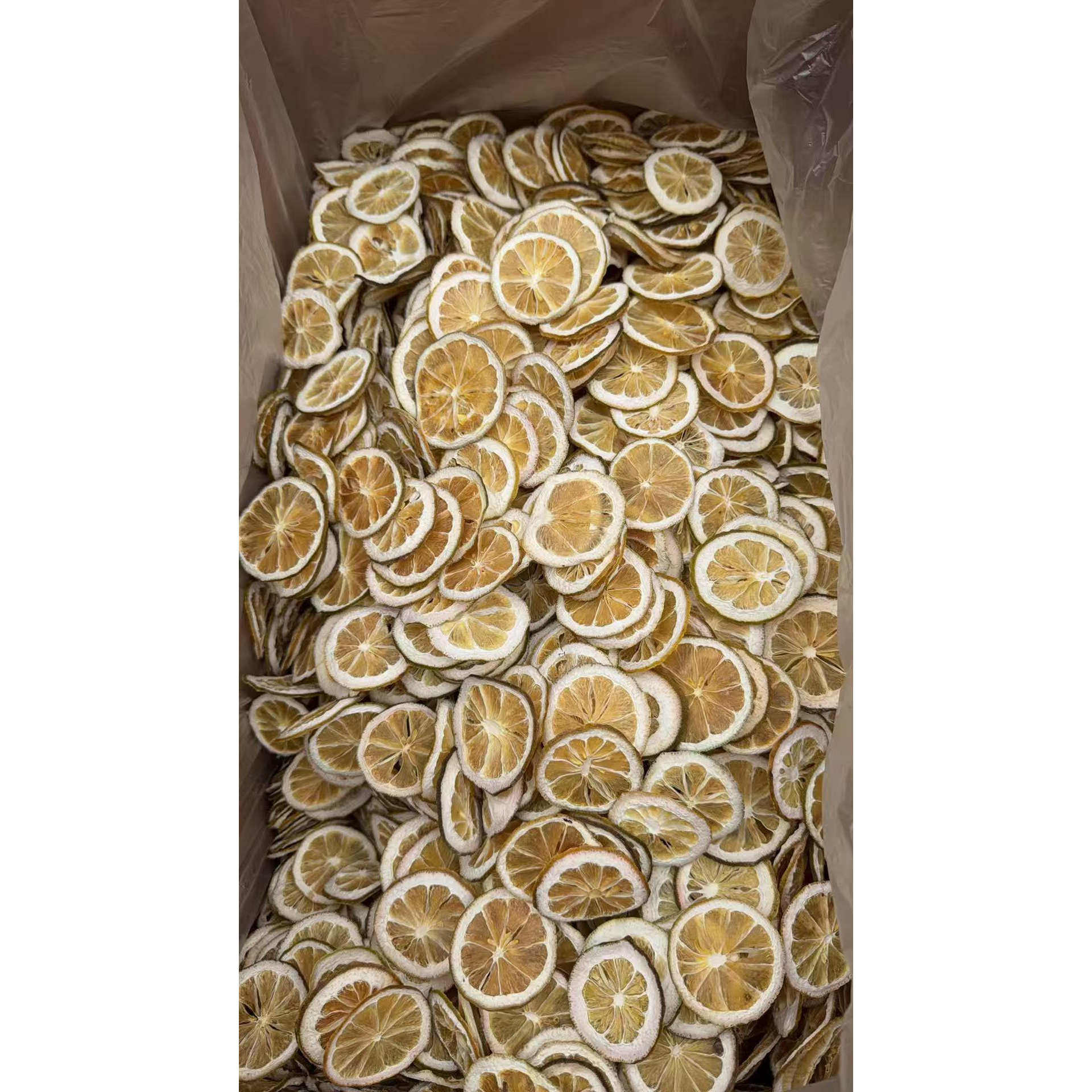 厂家批发烘干柠檬茶散装新货安岳柠檬干花果茶冻干柠檬片水果片