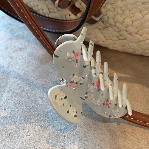 清新小雏菊抓夹女发量少学院风