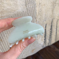 Gentle jelly-like hair gripper, ins acetate medium size gripper, france cream semi-gripper, shark clip in multiple colors thumbnail 3