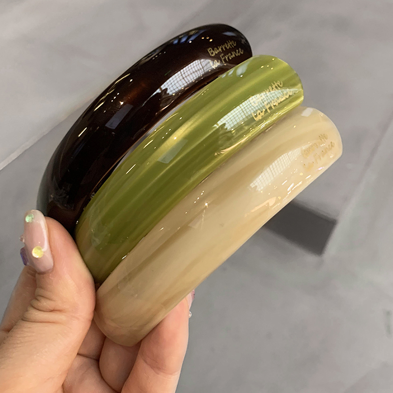 颜色超美France马尾夹，醋酸