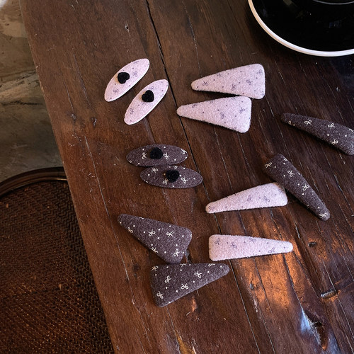 高级咖粉bb夹 毛呢蝴蝶结夹子头饰好看的侧边发夹边夹刘海夹新款