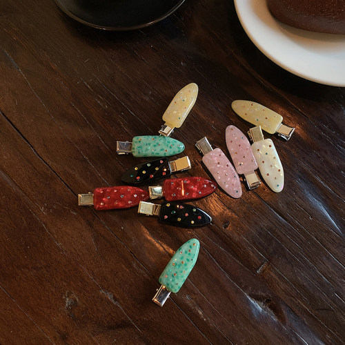 璀璨彩钻鸭嘴夹独特漂亮