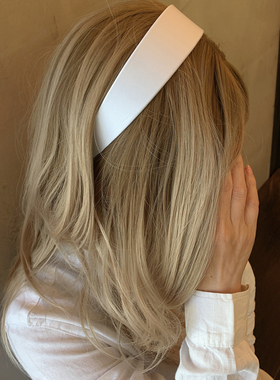 博主同款 高级感洋气时尚缎面发箍女日常外戴薄款宽边头箍发饰