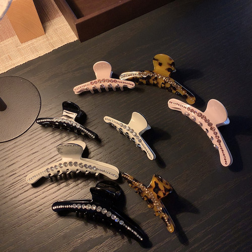 实用好看玳瑁独特漂亮抓夹