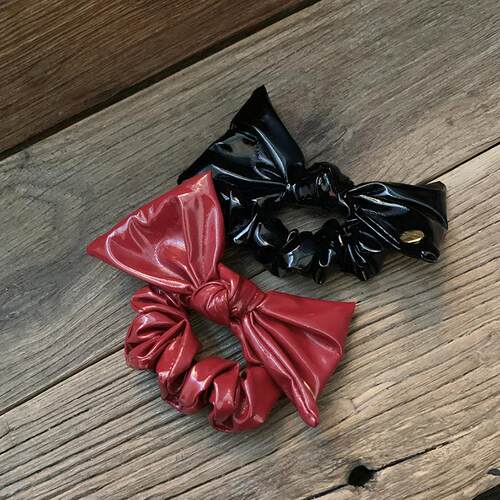 chicaddblakcpu皮蝴蝶结发圈