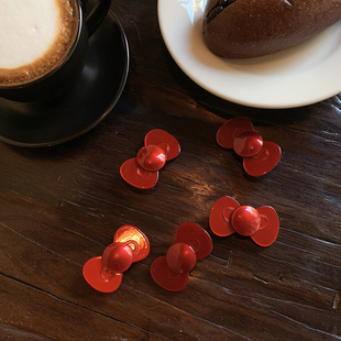 饱满蝴蝶结鸭嘴夹 独特漂亮侧边发夹刘海夹小夹子头饰高级感新款