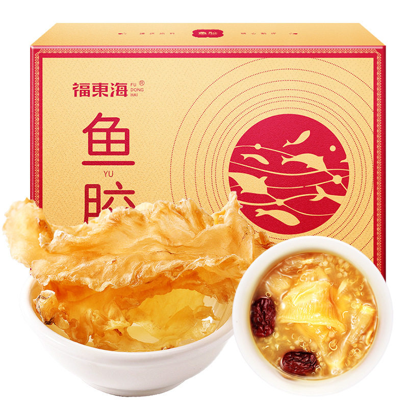 福东海鳕鱼胶100克鱼胶海鲜干货鳕鱼胶煲汤材料