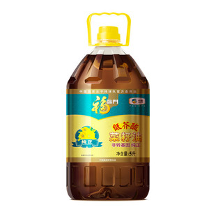中粮福临门低芥酸纯正菜籽油5L食用油餐饮包装植物菜籽油直供