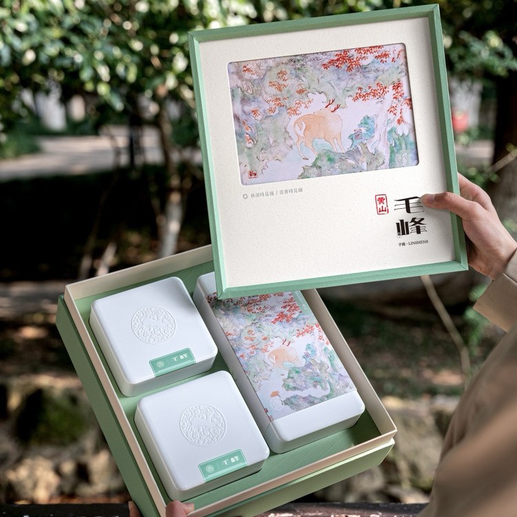 26年新款黄山毛峰茶叶礼盒装明前高山绿茶春节礼品高端雨前绿茶