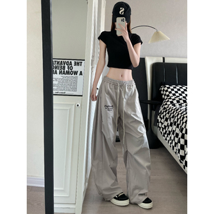 情侣裤 女男休闲宽松阔腿裤 子秋季 裤 ins高街潮牌机能工装 嘻哈美式