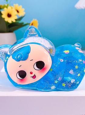 抖音爆款特大号莉莉丝入油流沙摆件夜光盲盒盲袋爆闪公仔小礼品