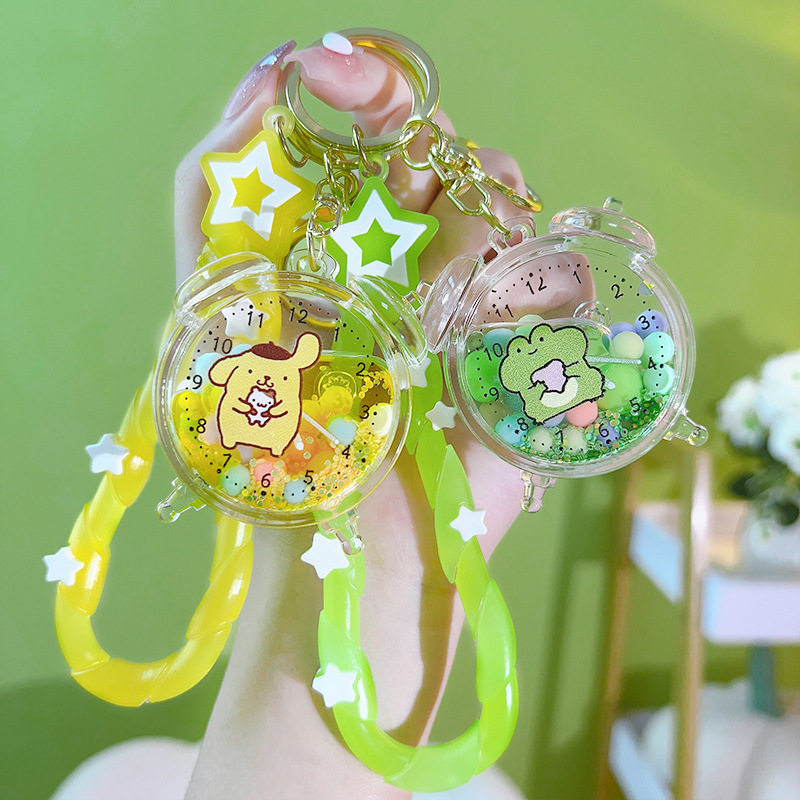 创意入油库洛米精致可爱流沙瓶挂件书包配饰小礼品,服饰配件/皮带/帽子/围巾,钥匙扣,淘宝优惠券,粉丝福利购,淘宝优惠卷