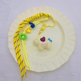 原创树脂小马创意DIY小饰品可爱马年挂件钥匙扣马上有钱包包挂饰