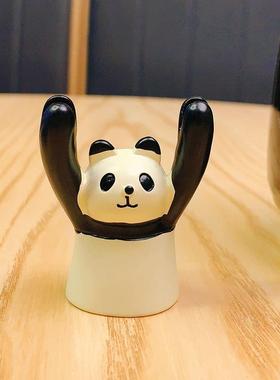 创意卡通举牌小猪励志桌面摆件可爱家居装饰品赠送新年小礼品