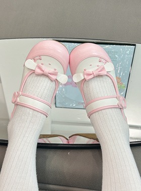 【现货】森林娃娃Lolita室内鞋皮鞋单鞋可爱日系魔术贴玛丽珍lo鞋