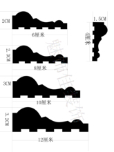 背景墙装 实心pvc非石膏 饰线条边框门套镜画十字绣框压边欧式 自粘