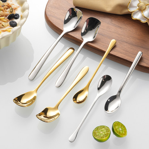 咖啡勺304不锈钢甜品勺糖勺