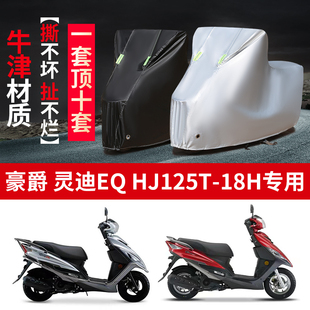 适用豪爵灵迪EQHJ125T 18H摩托车防雨水防晒防尘牛津布车衣车罩套